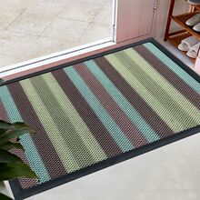 Logo印花商用家用新品橡膠TPE材質底背彈力網門墊廣告地墊