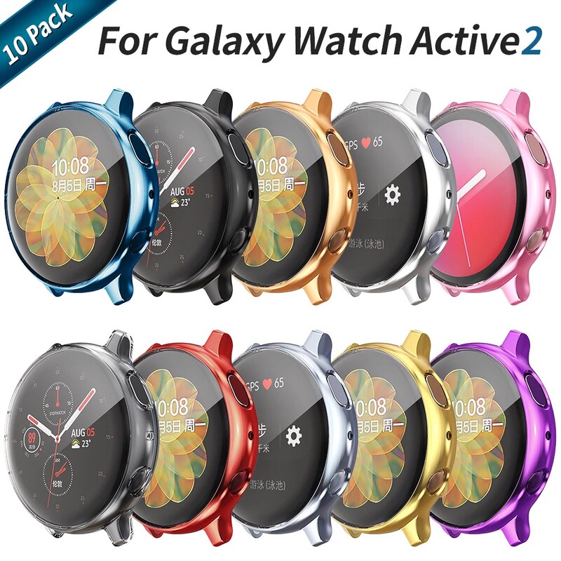 Applicable to Samsung Galaxy Watch Active 2 40 44mm Watch protective case TPU electroplated protective case