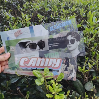 透明手幅铜版纸手幅明星应援镂空书签方卡透扇定制日历小卡贺卡