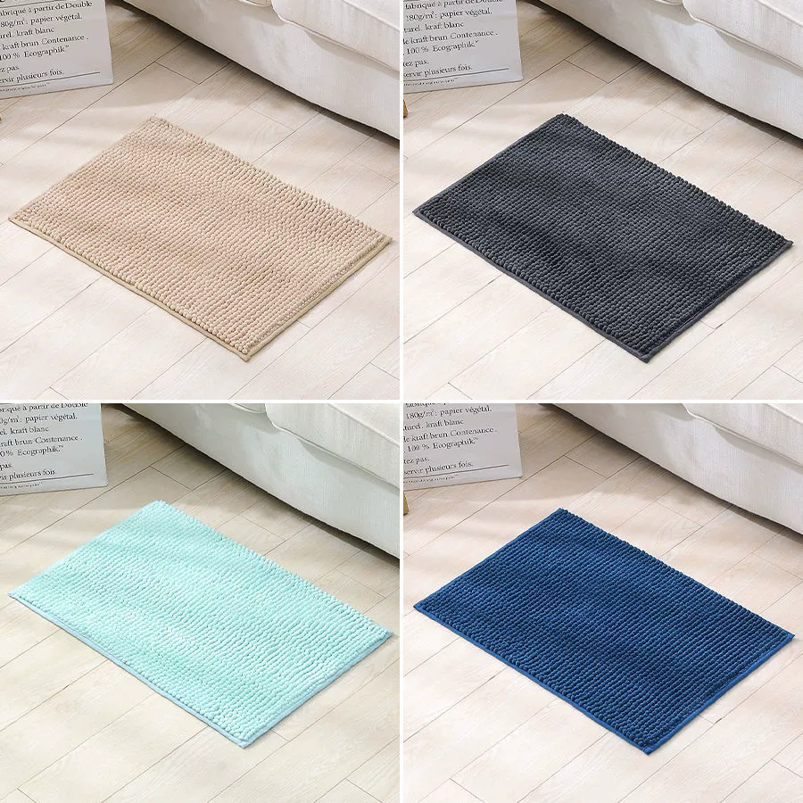 Трансграничная горячая Распродажа синели короткий шерстяной коврик для ванной комнаты абсорбент нескользящий коврик ковер оптом