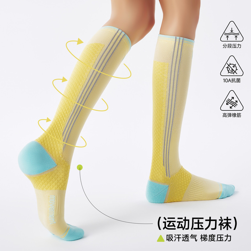 Compression Socks for Women, Seamless Calf Socks Wholesale, Tennis Fitness Pilates Fashion Trendy Golf Sports Socks