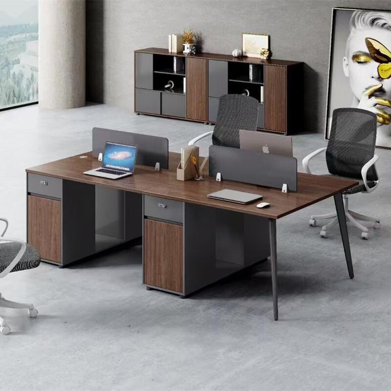 Special Offer Office Workstation Combination for Employees, Open-Style 4-Person Desk, Modern Furniture, Extendable Desk for Four People