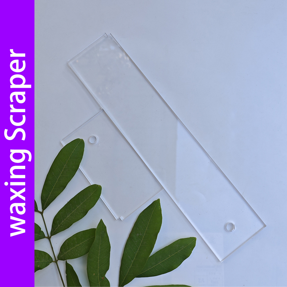 Factory Direct Sales Ski Supplies Wax Scraper Single Board Double Board Snowboard Acrylic Board Ski Maintenance Care Tools