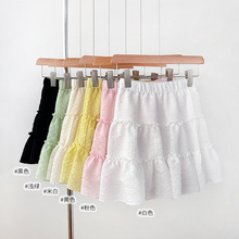 热销粉色半身裙2025年夏季蛋糕裙伞裙可爱蓬蓬短裙子韩版显瘦