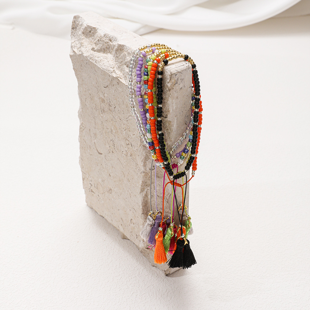Vintage Style Color Block Seed Bead Women's Bracelets display picture 6