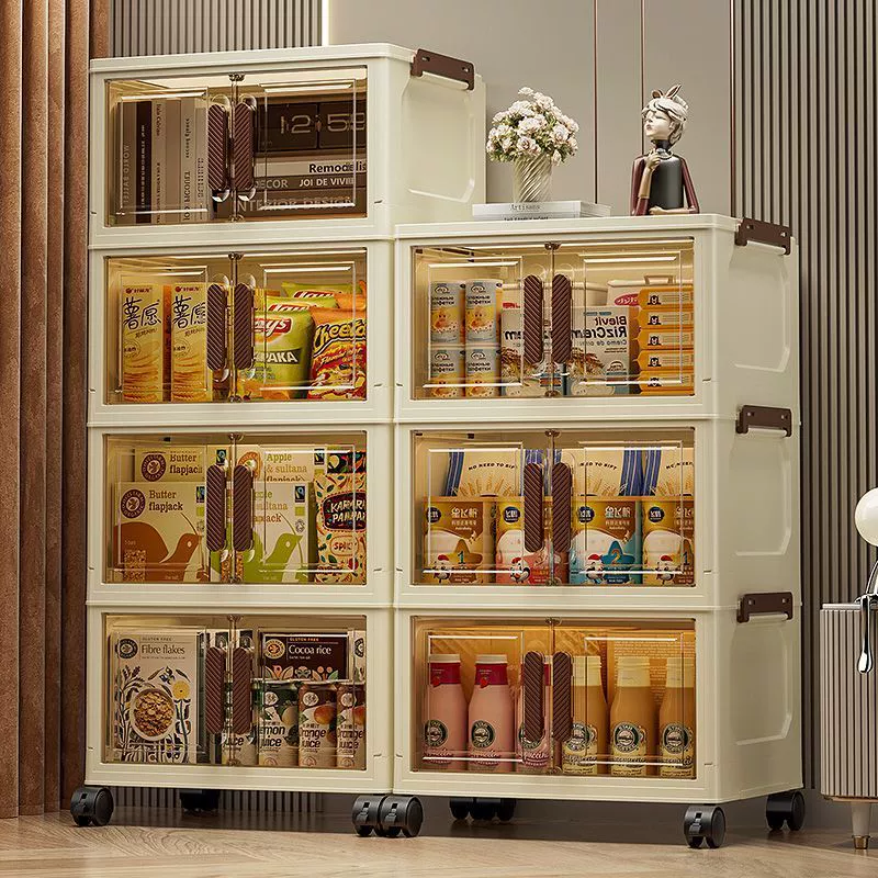 Бытовой ящик для хранения большой емкости складной шкаф для хранения документов ящик для хранения Спальня гостиная подставка для закусок с колесом