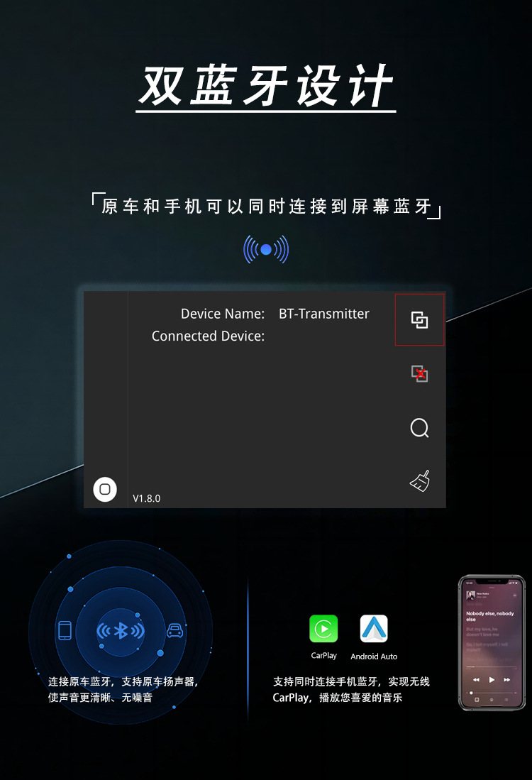 Compatible with Mercedes wireless Carplay module NTG4.0 4.5 5.0 decoder A B C E S GLA GLC