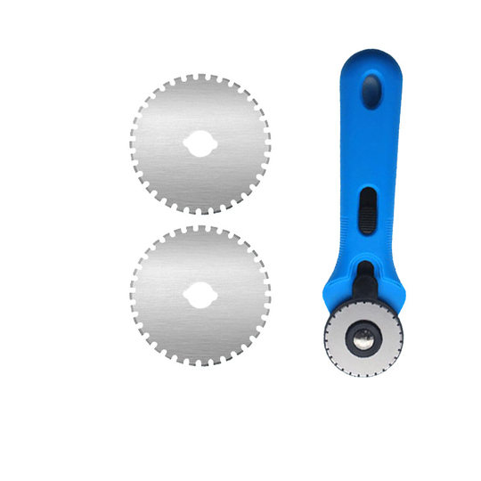 45mm dotted round blade gear round knife cutting hob rotary serrated round blade