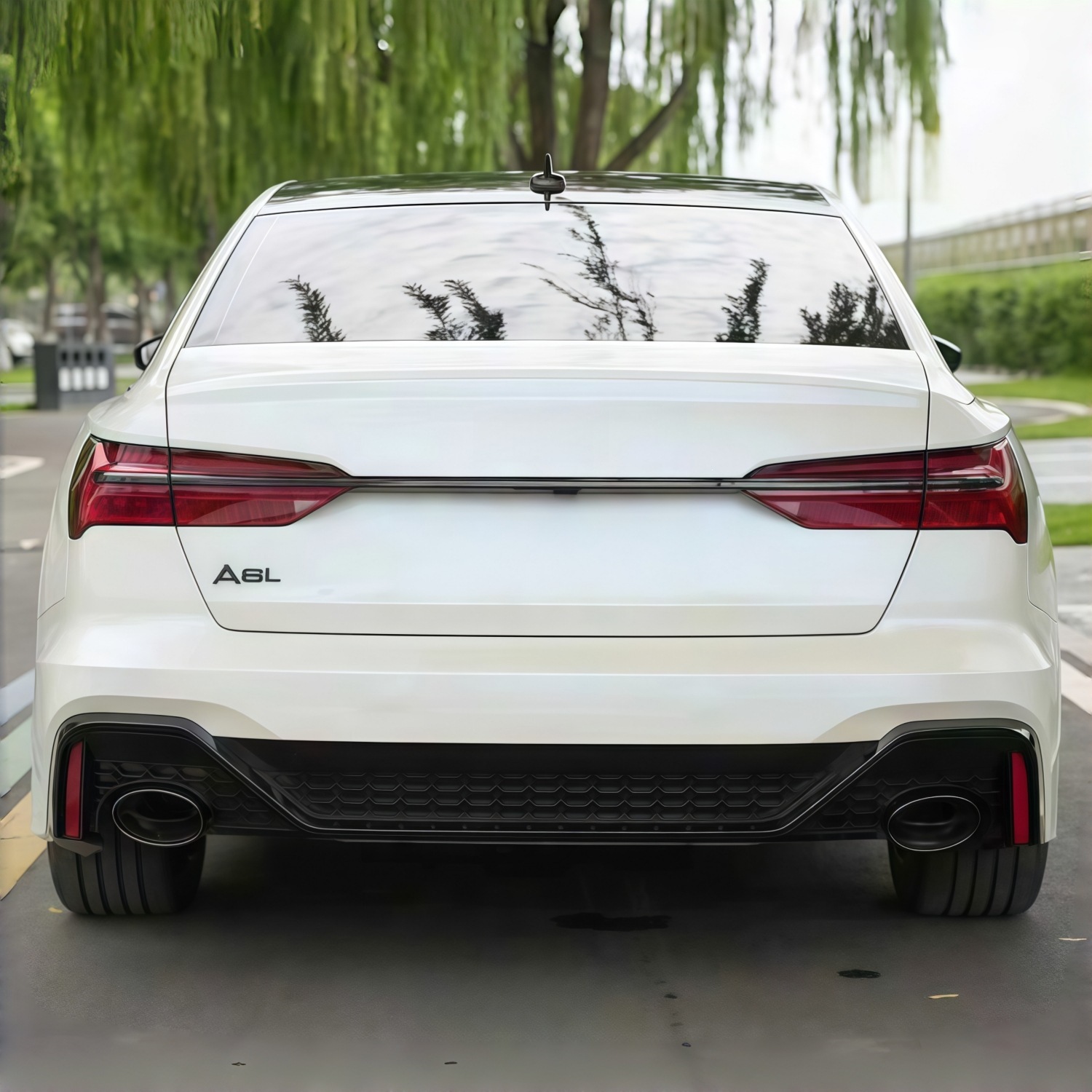 19-26 body kit for Audi A6, modified to resemble the RS6 rear bumper, directly supplied by the manufacturer