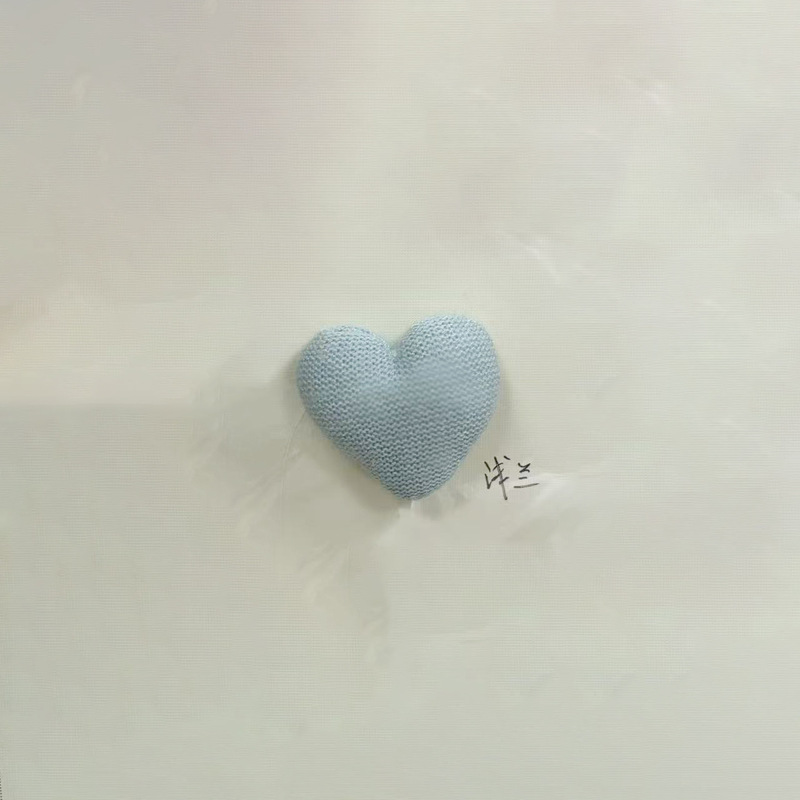 布艺手工diy配件 充棉立体毛线爱心配饰 鞋帽童装辅料 细毛线桃心|undefined