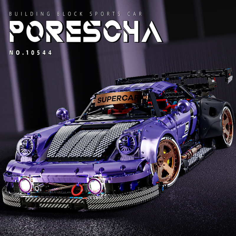 Modelo de coche deportivo K Box 1:8 Porsche 964 para adultos, alta dificultad, regalo para hombres, modelo de coche deportivo de bloques de construcción de montaje libre. image 1