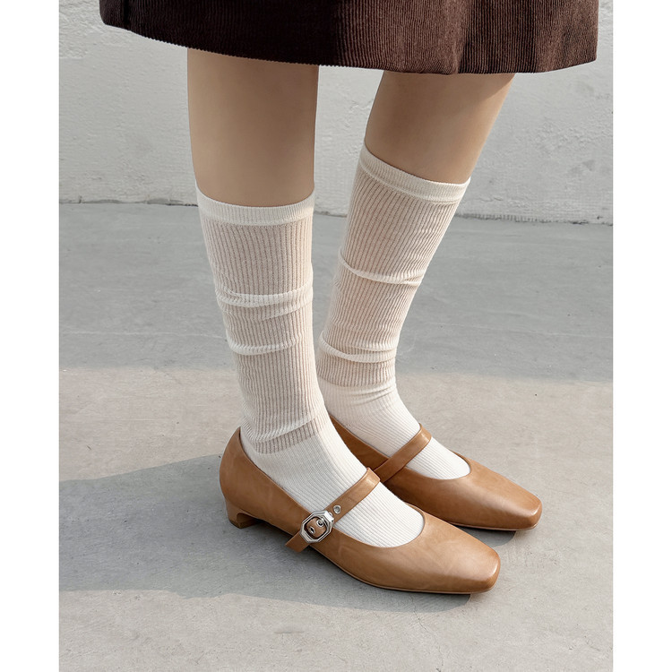 Gentle Elegance! French-Style Evening Style Square-Toe Versatile Shallow-Mouthed Elegant Flats 2026 Spring Genuine Leather Mary Jane Shoes Gentle Elegance! French-Style Evening Style Square-Toe Versatile Shallow-Mouthed Elegant Flats 2026 Spring Genuine Leather Mary Jane Shoes