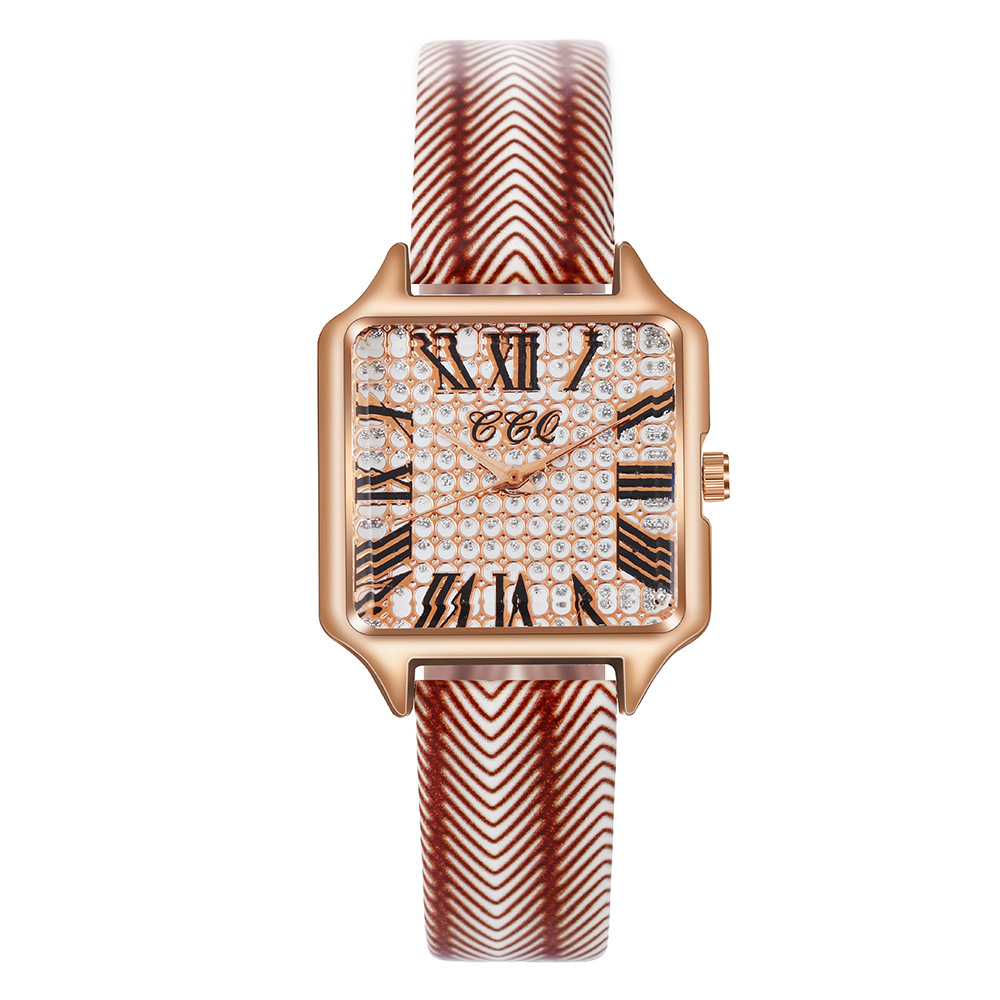 Pinduoduo nuovo orologio da donna digitale romano minimalista con cassa in lega di quarzo con cintura Candy_voghion.com