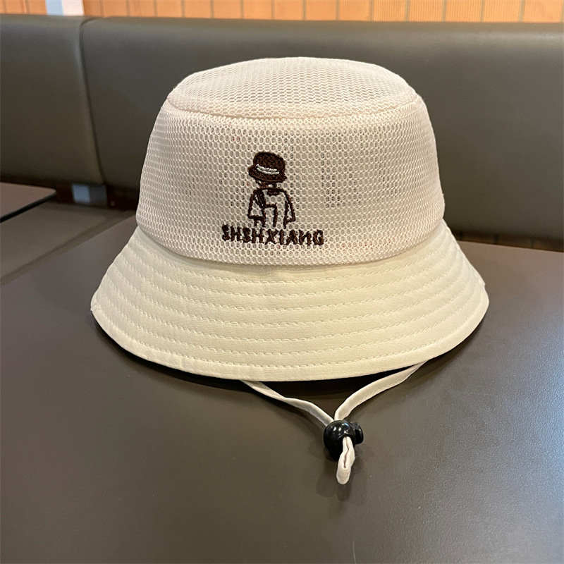 Sombrero para niños 2025 verano delgado protector solar para bebés sombrero para el sol de malla sombrero de pescador para niños y niñas sombrero para el sol para bebés