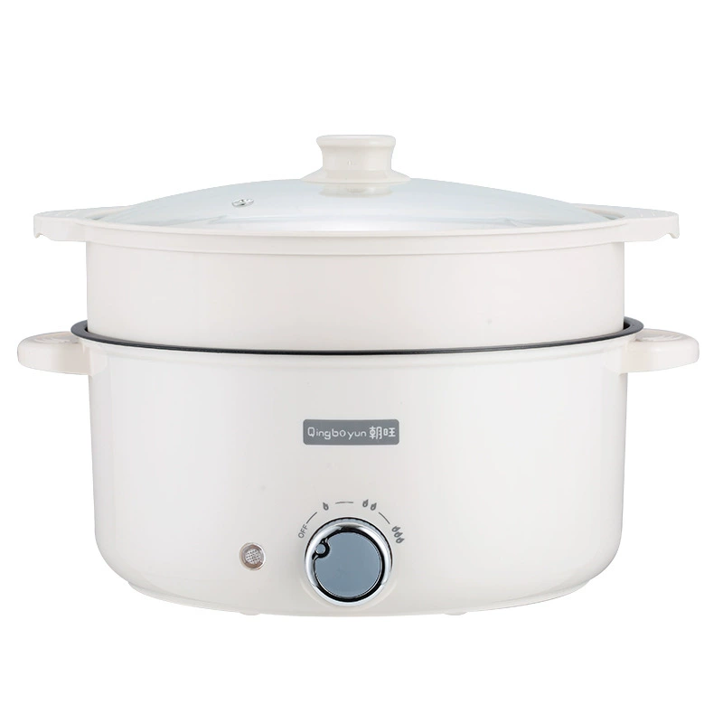 Большая емкость бытовой электрической кастрюли Pot Pot Pot Горячая кастрюля многофункциональная для готовки кастрюли для общежития Демонстрационное стиль Stir-Fry Pot Пароварка