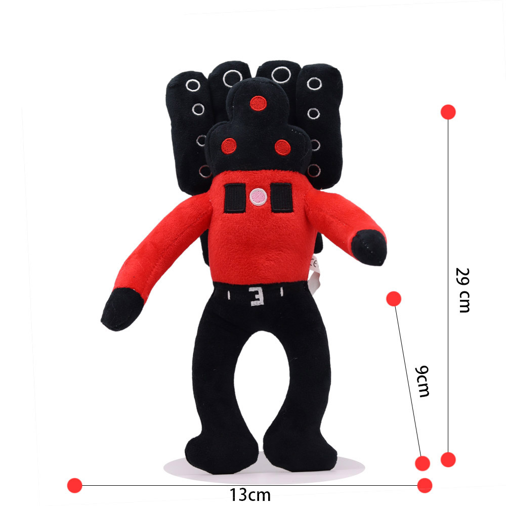 Transfronterizo nuevo inodoro persona Monitor persona audio persona peluche juguete skibidi aseo muñeca de peluche