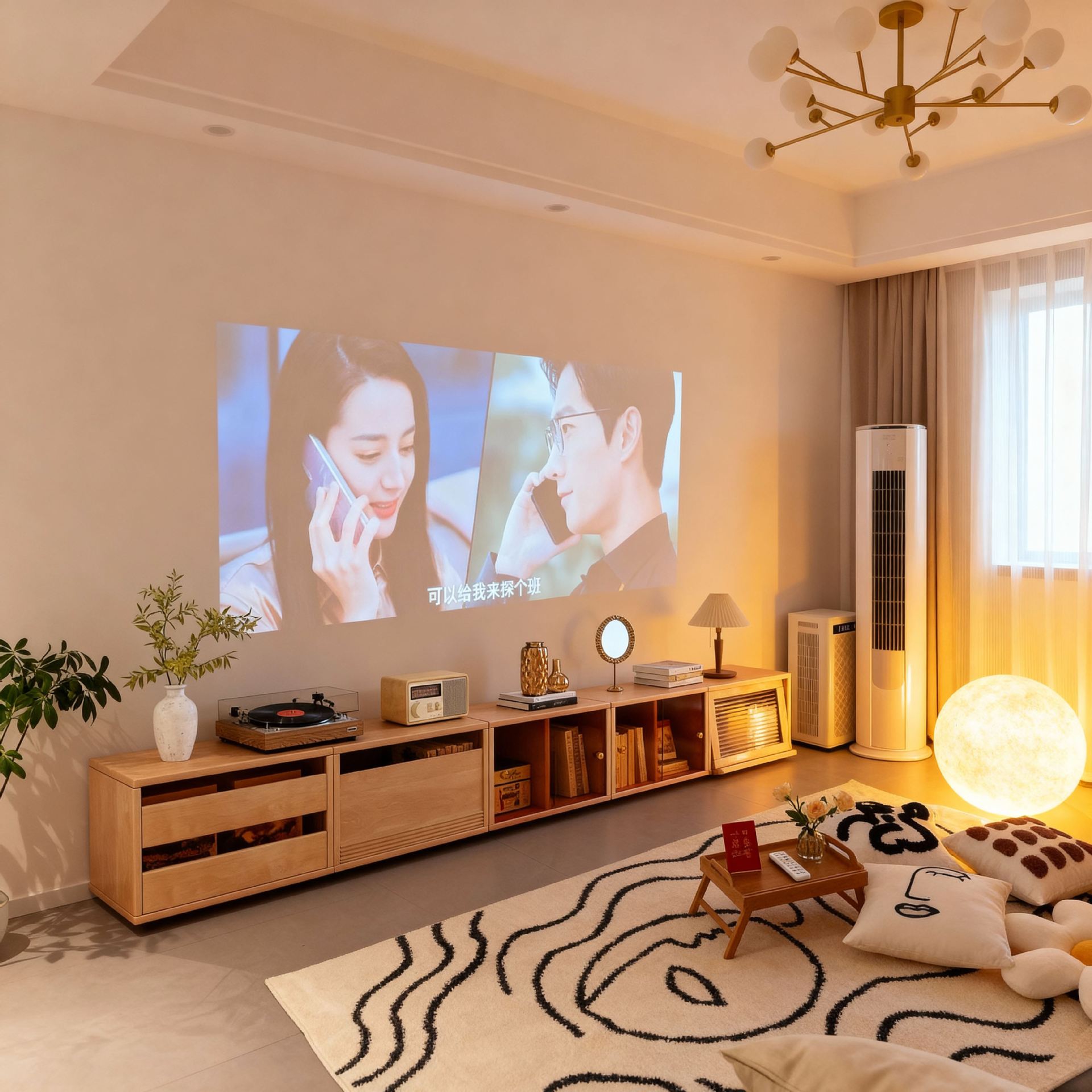 Gabinete de televisión modular sala de estar doméstica 2025 nuevo armario de almacenamiento de suelo armario de combinación armario de televisión