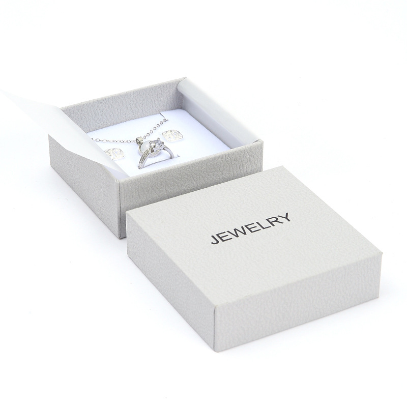 Caja de joyería colgante pulsera pendientes almacenamiento caja de joyería flor brillantemente cubierta caja de embalaje de alto nivel