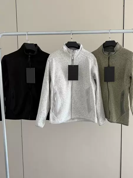 High-End Version of the Same Style as Niao Jia, Covert Fleece Stand-Collar Jacket, Unisex Logo Cardigan, Spring and Autumn Casual Outerwear
