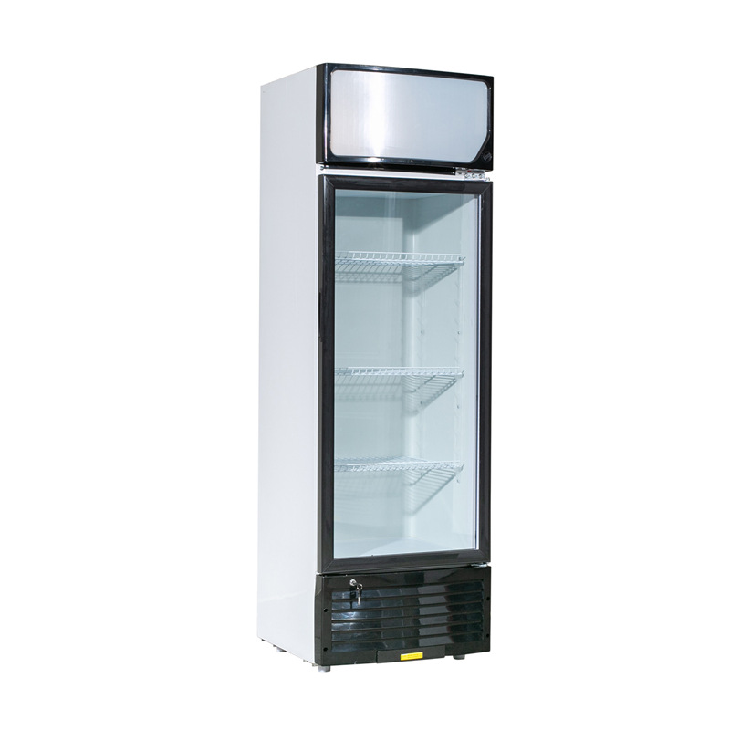 Pejer SC105L de una sola Puerta de bebidas Vitrina refrigerada Puerta de vidrio transparente refrigerador de alimentos cocidos con cerradura gabinete de muestra