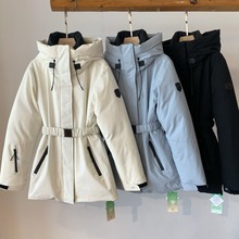 高品质90%白鹅绒 大朵绒收腰滑雪户外羽绒服23冬季新款YR4112H