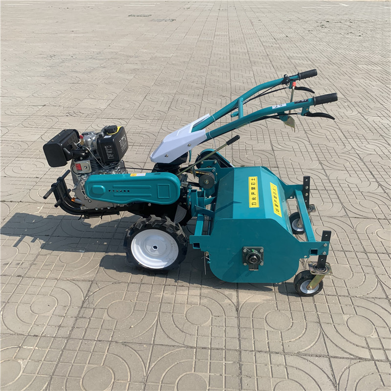 鲜草快速粉碎自走式割草机 苹果园除草机 手扶式碎草机