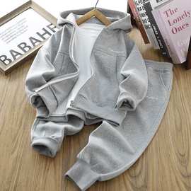 男童运动套装秋装儿童运动服2024春秋季新款男孩拉链衫裤子两件套