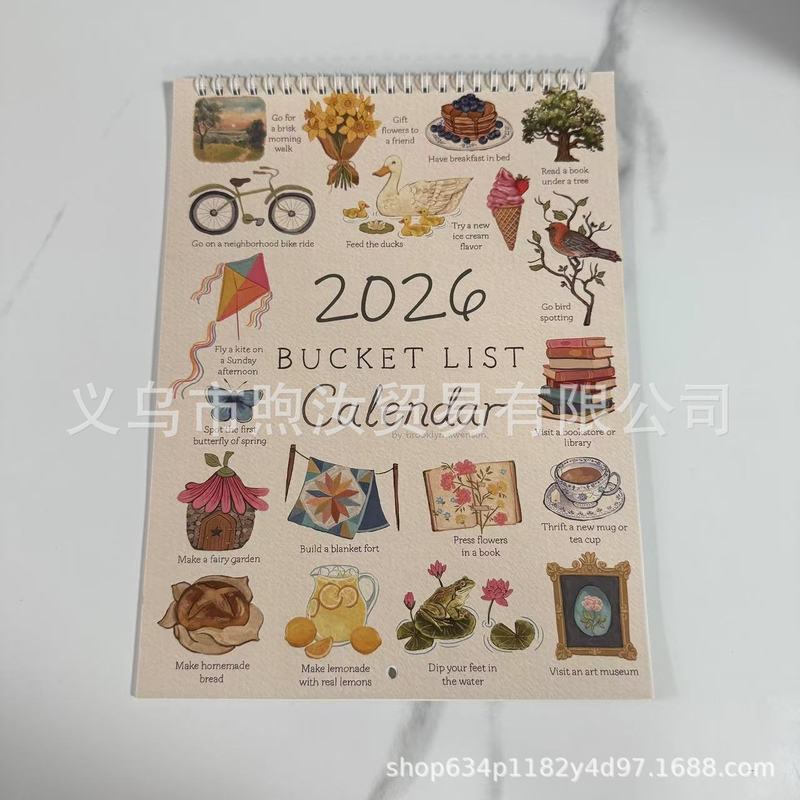 2026年新款跨境爆款亚马逊英文欧美歌手巡演日历挂历台历厂家批发|undefined