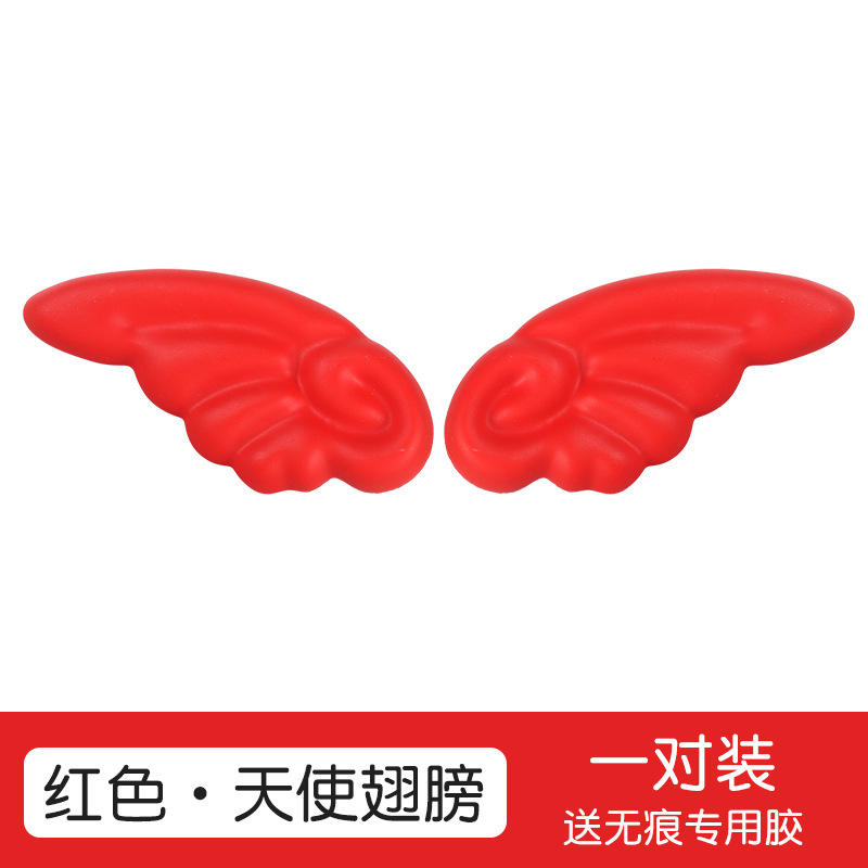 Electric Car Decoration, Aima Auto Parts and Accessories - red-wings-pair-free-base-glue