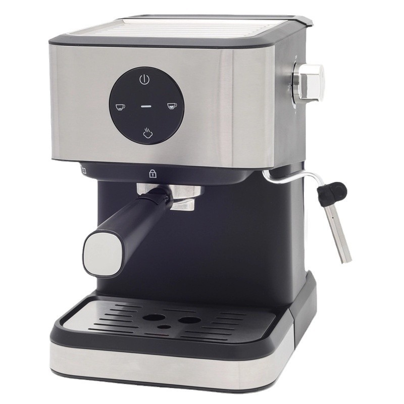 Cafetera de Suministro Transfronterizo para Uso Doméstico, Pequeña Semiautomática, Espumador de Leche con Vapor Elegante, Uso en Oficina, Estilo Retro Italiano