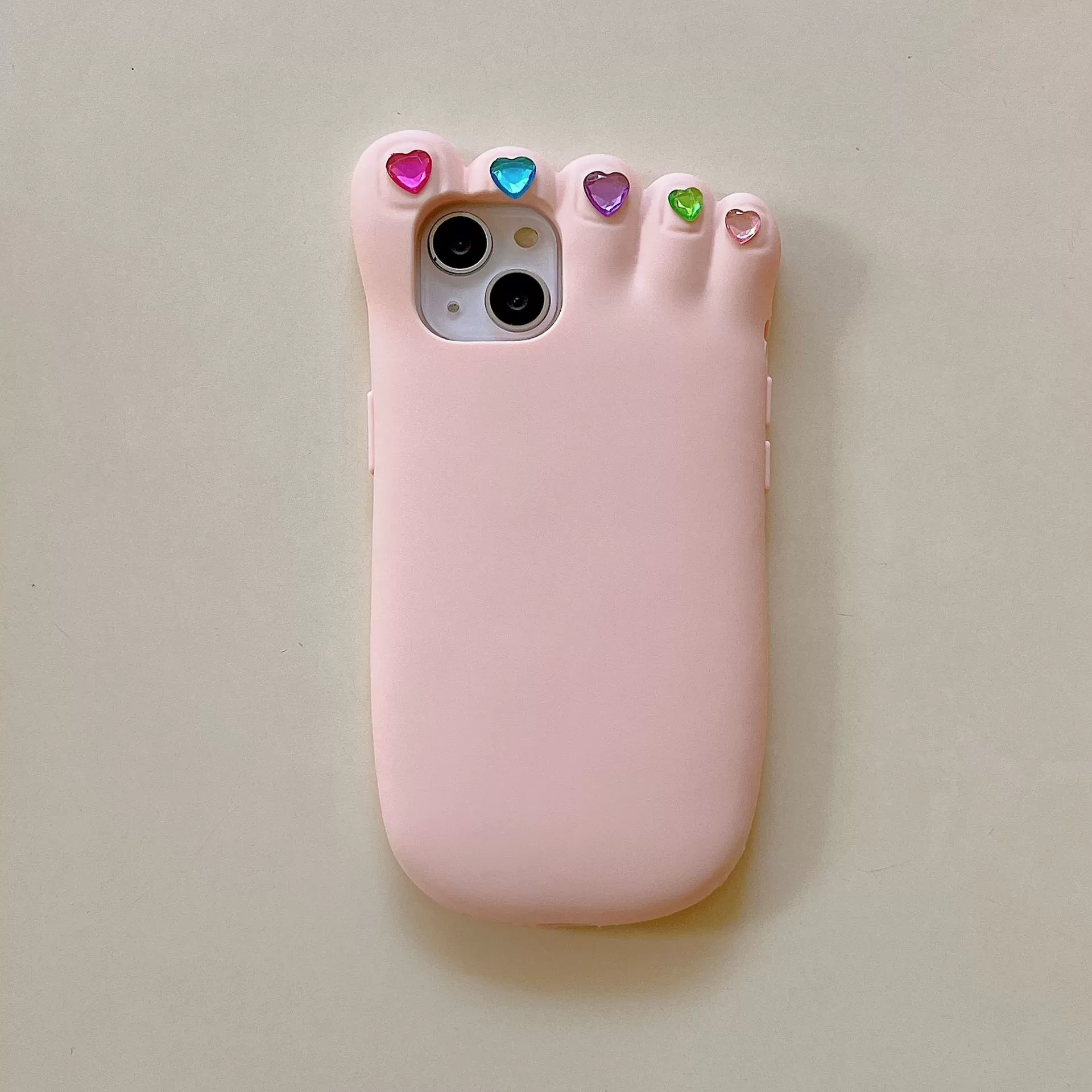 Чехол для телефона (Apple iPhone 11–15) силиконовый защитный чехол с дизайном ногтей на большом пальце, мягкая матовая поверхность