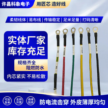 新能源储能充电桩线束6平方连接线OT端子线配电柜光伏电池连接线