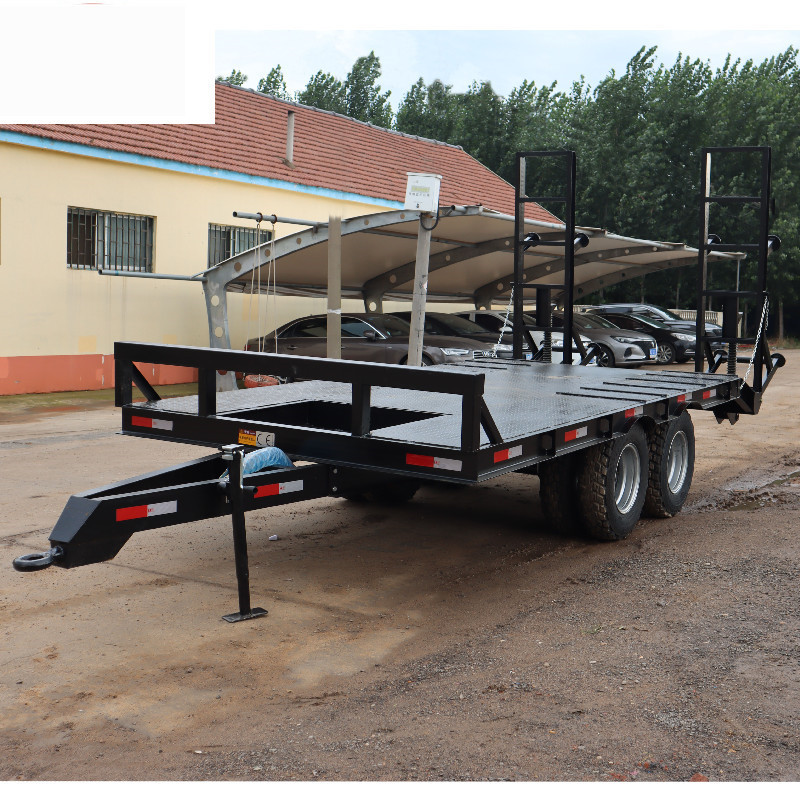 7吨挖掘机拖车 钩机拖车 装载机运输拖车 平板拖车 拖车底盘