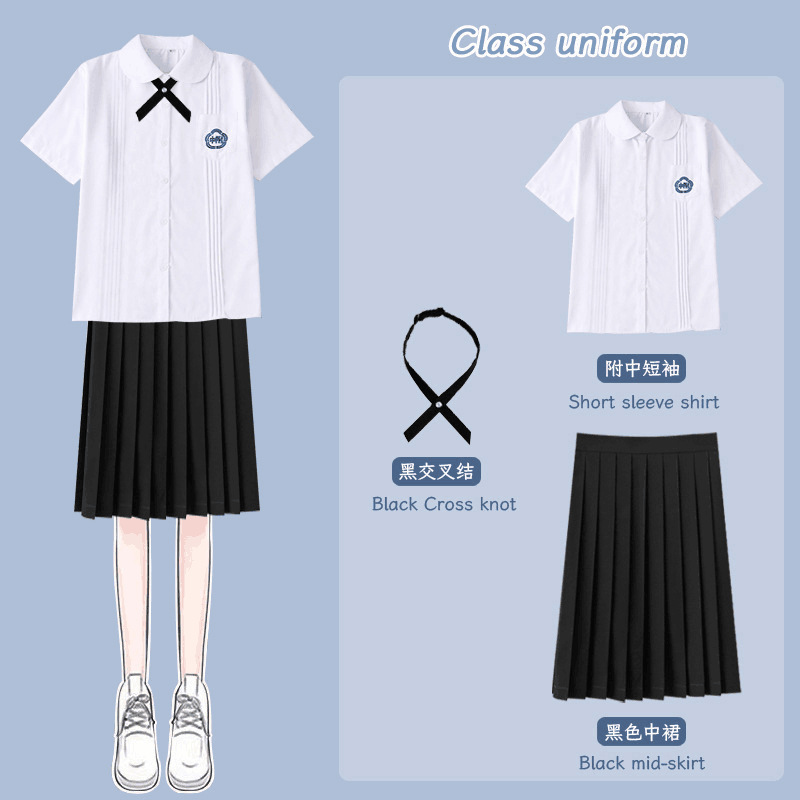 台湾の制服セットには中学生jk制服白シャツがついています。|undefined