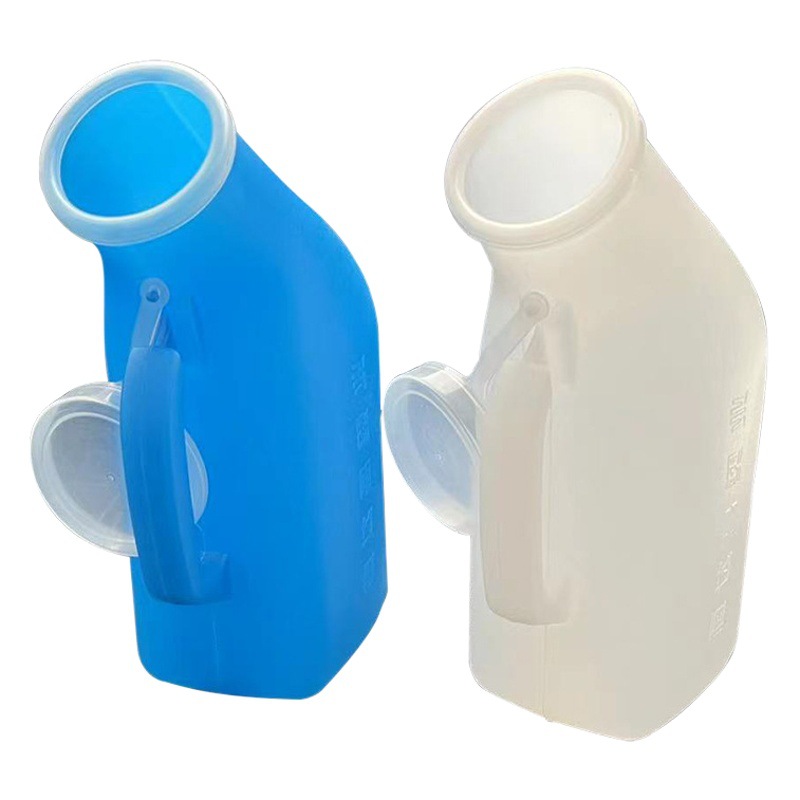 Thickened Plastic Urinal with Lid for Men and Women, 2000ml Large Capacity Night Pot for Elderly, Portable Adult Night Pot