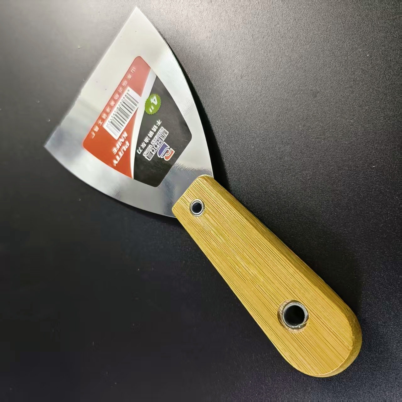 Cuchillo de masilla de acero inoxidable de dos colores cuchillo de masilla de goma cuchillo de raspa cuchillo de lote cuchillo de plástico cuchillo de masilla de alta dureza espejo