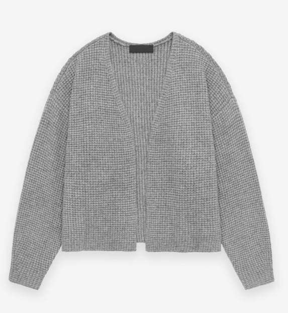 6289 cardigan sweater gray