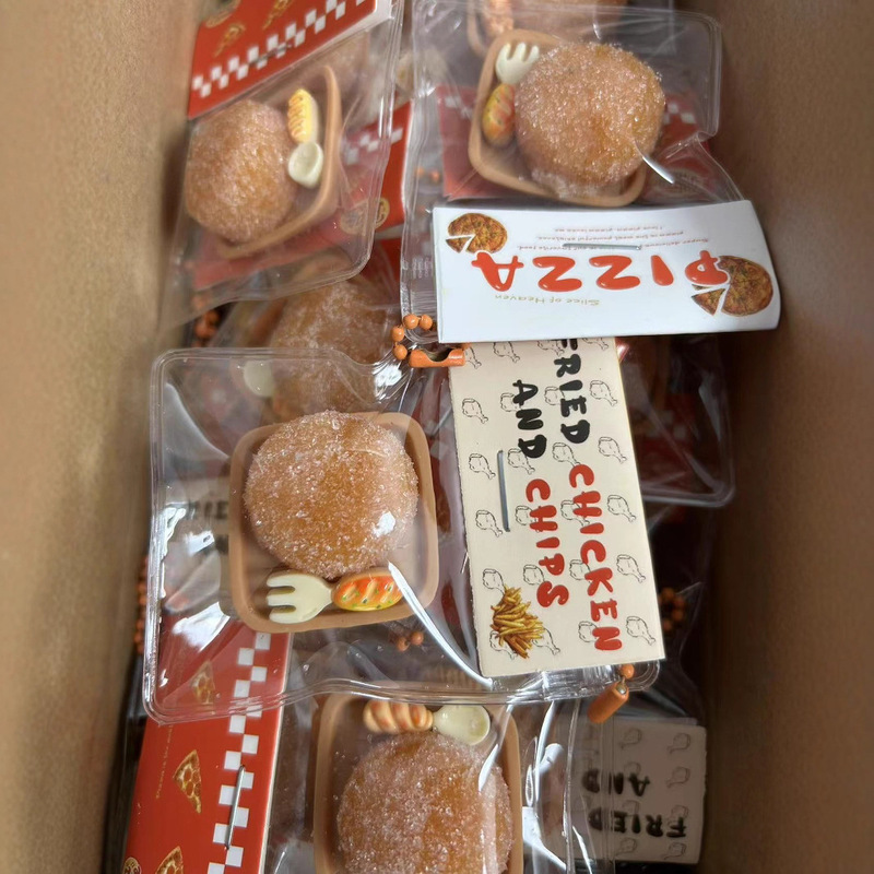 減圧小さな鼻つまむ楽しいスーパーソフトシュガーパイナップルパン手作り絶妙なバッグペンダント模擬食品おもちゃかわいいおもちゃ|undefined