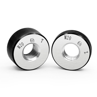✅ Ring Gauge Thread Go and No-Go Gauge Inspection Tool External Thread Gauge M10M12M14M16M18M20M22*1*1.25*1.5