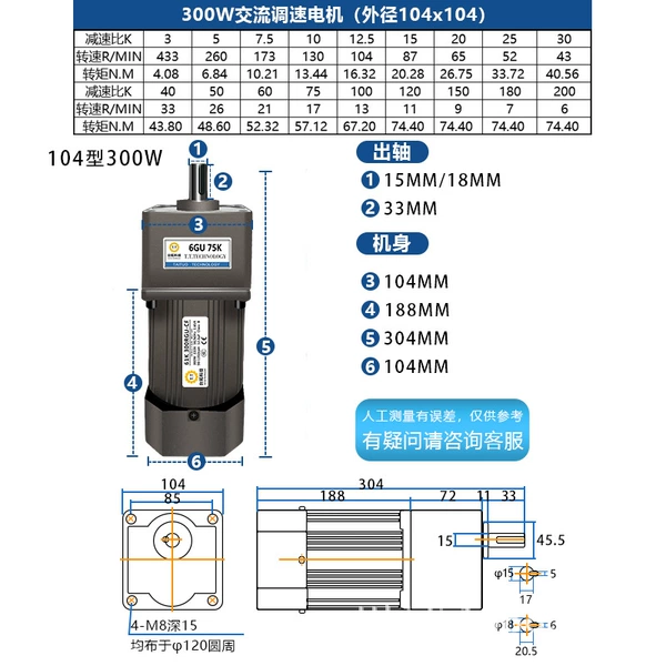 Engine, 300W