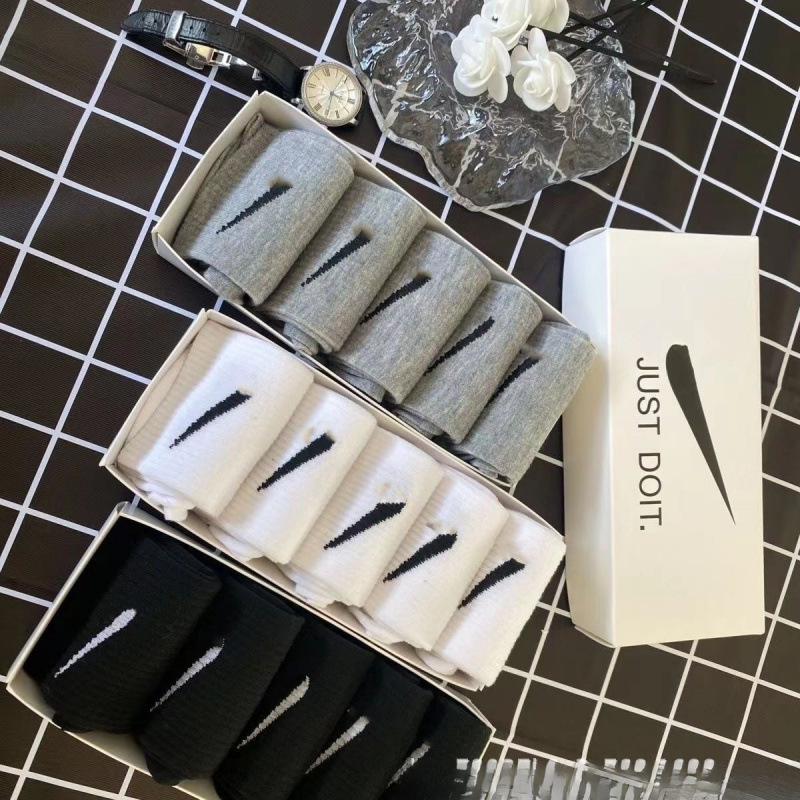 nk盒装苏万耐克斯特袜子勾勾男女长筒中筒袜短筒棉运动袜休闲袜子|undefined