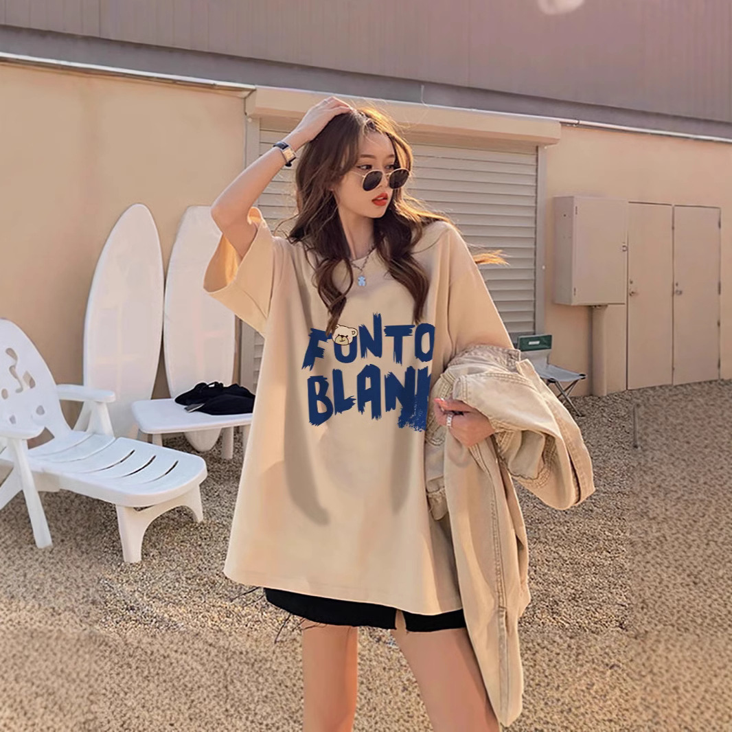 chubby girl Retro Top Women's Loose All-match 2025 Summer New T-shirt plus size oversize Short-sleeved T-shirt Trendy