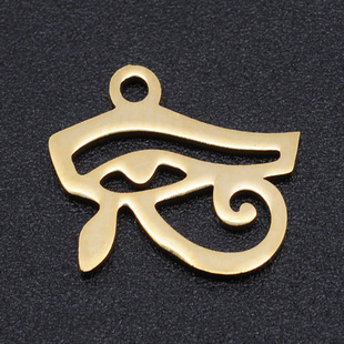 Foreign trade hot selling stainless steel jewelry laser cutting hollow eye pattern pendant DIY accessories wholesale