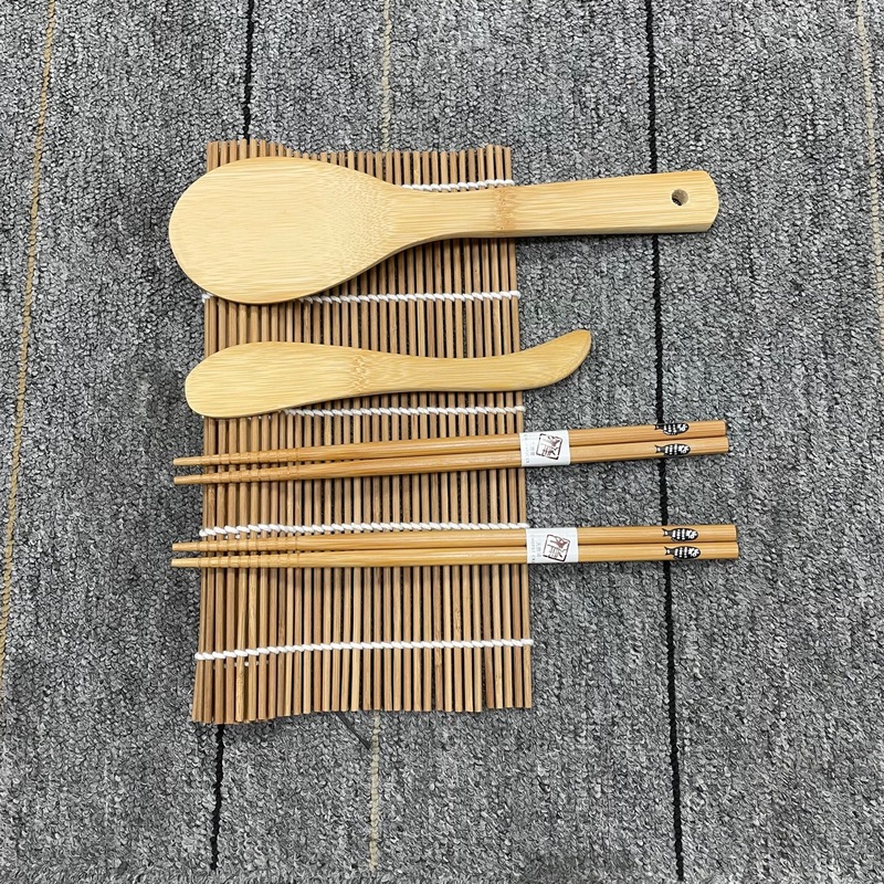 寿司セット創意寿司セット竹製小魚箸炭化カーテン竹スプーン竹刀卸売り|undefined