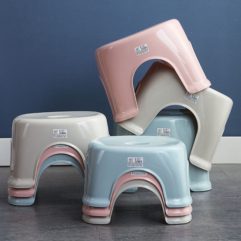 塑料矮凳2送1家用凳子儿童小板凳换鞋凳成人茶几浴室防滑椅子批发