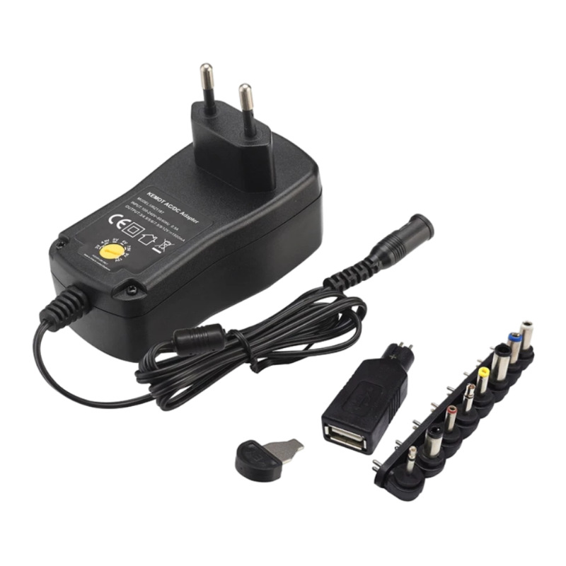 YSV1500源头工厂批发27W3V-24V开关式电源转换头可调电源适配器