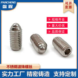 现货 前端安装型 内六角 M5M6M8M10M12M16 球头柱塞 304 定位珠