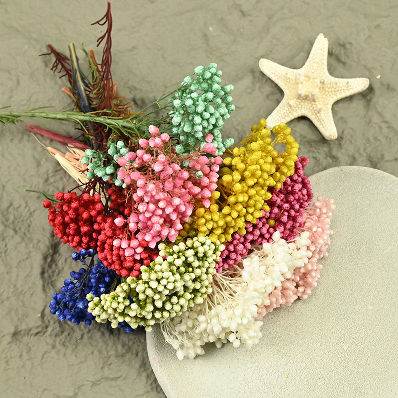 One Flower Immortal Flower Rice Flower 2g Bouquet Home Living Room Flower Arrangement DIY Handmade Material Decoration One Flower Immortal Flower Rice Flower 2g Bouquet Home Living Room Flower Arrangement DIY Handmade Material Decoration
