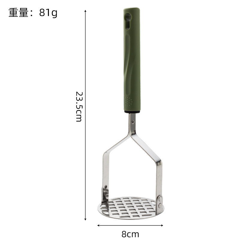 ステンレスのマッシュポテトのおろし器のおろし器のカボチャのおろし器の赤ちゃんの補助食の手動のおろし器の台所の小道具|undefined