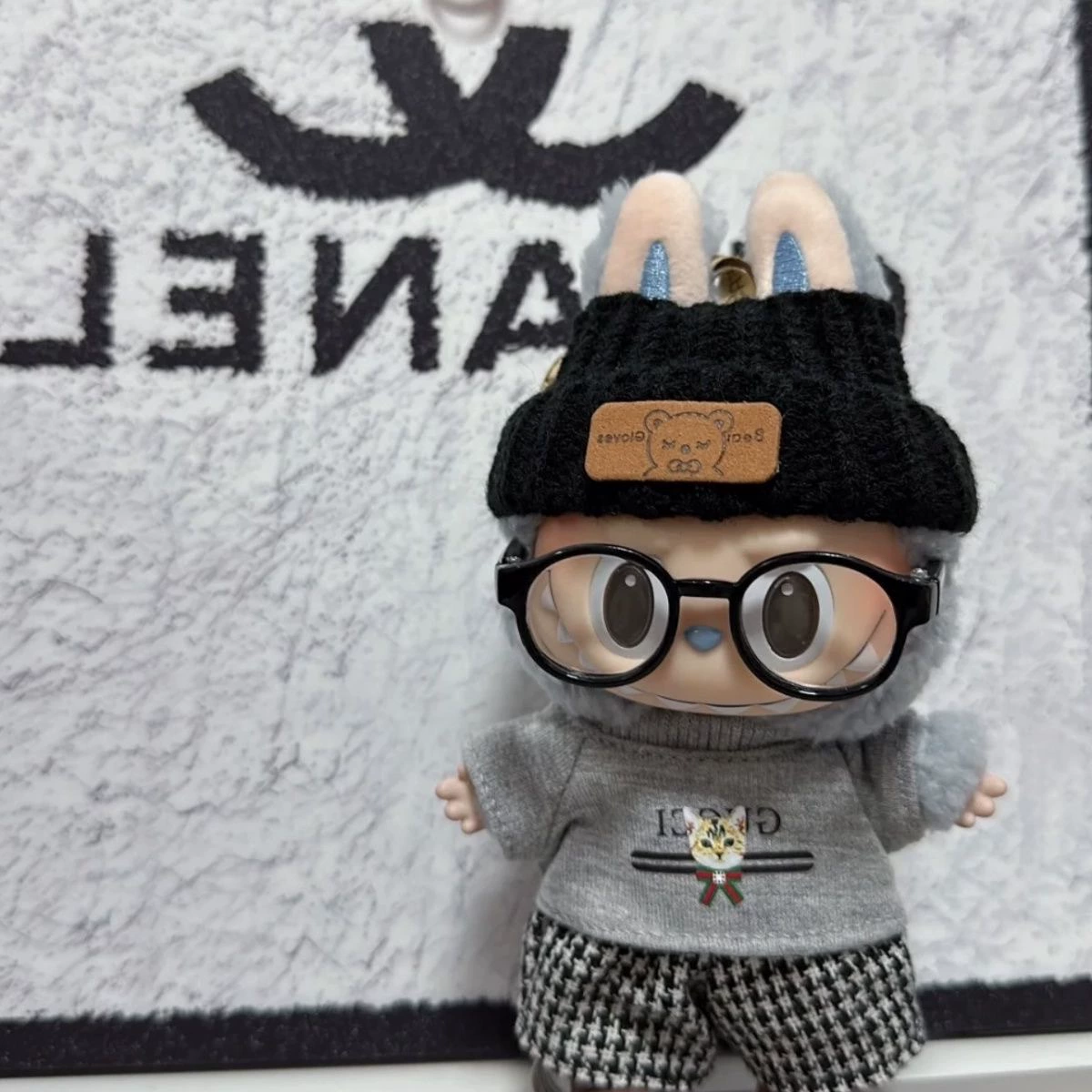 Baby Clothes Bubu Baby Clothes First, Second and Third Generation Clothes Houndstooth Cat Hat Top Suit Replacement Baby Clothes